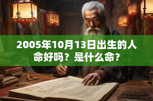2005年10月13日出生的人命好吗?是什么命? 2005年10月13日出生的人命好吗?是什么命?