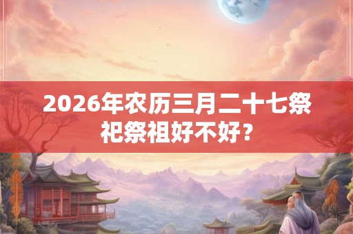 2026年农历三月二十七祭祀祭祖好不好? 2026年农历三月二十七祭祀祭祖好不好?