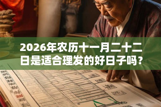 2026年农历十一月二十二日是适合理发的好日子吗? 2026年农历十一月二十二日是适合理发的好日子吗?
