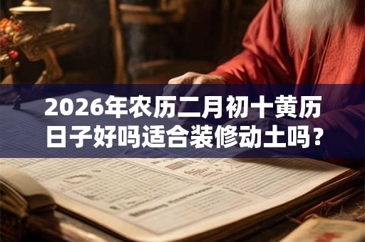 2026年农历二月初十黄历日子好吗适合装修动土吗? 2026年农历二月初十黄历日子好吗适合装修动土吗?