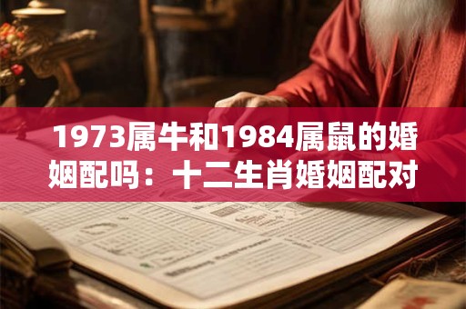 1973属牛和1984属鼠的婚姻配吗：十二生肖婚姻配对大全年解析