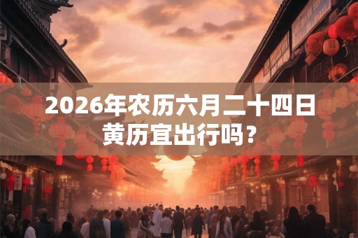 2026年农历六月二十四日黄历宜出行吗? 2026年农历六月二十四日黄历宜出行吗?