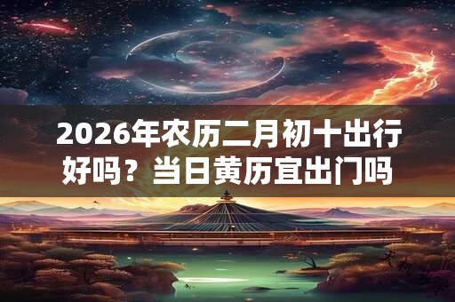 2026年农历二月初十出行好吗？当日黄历宜出门吗