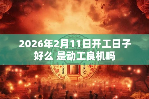 2026年2月11日开工日子好么 是动工良机吗 2026年2月11日开工日子好么 是动工良机吗