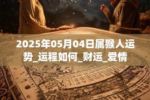 2025年05月04日属猴人运势_运程如何_财运_爱情 2025年05月04日属猴人运势_运程如何_财运_爱情