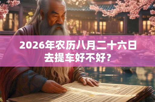2026年农历八月二十六日去提车好不好? 2026年农历八月二十六日去提车好不好?