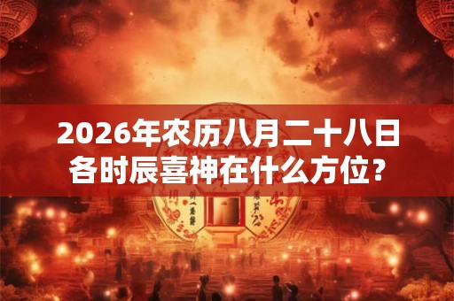 2026年农历八月二十八日各时辰喜神在什么方位? 2026年农历八月二十八日各时辰喜神在什么方位?