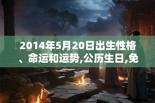 2014年5月20日出生性格、命运和运势,公历生日,免费算命 2014年5月20日出生性格、命运和运势,公历生日,免费算命