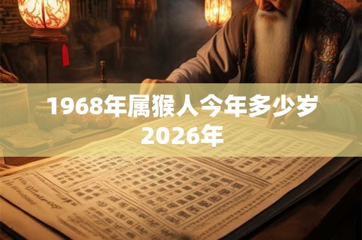 1968年属猴人今年多少岁2026年 1968年属猴人今年多少岁2026年