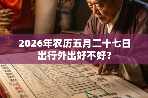 2026年农历五月二十七日出行外出好不好？