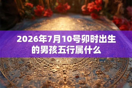 2026年7月10号卯时出生的男孩五行属什么 2026年7月10号卯时出生的男孩五行属什么