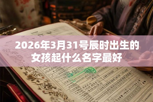 2026年3月31号辰时出生的女孩起什么名字最好 2026年3月31号辰时出生的女孩起什么名字最好