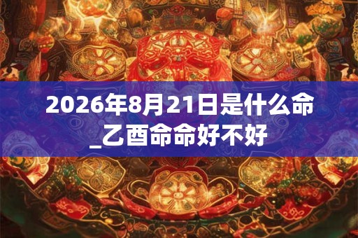 2026年8月21日是什么命_乙酉命命好不好