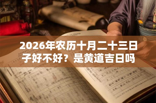 2026年农历十月二十三日子好不好?是黄道吉日吗 2026年农历十月二十三日子好不好?是黄道吉日吗