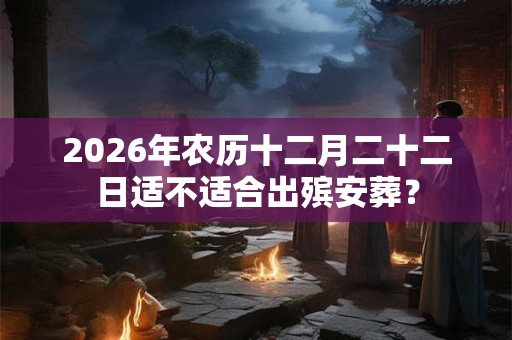 2026年农历十二月二十二日适不适合出殡安葬? 2026年农历十二月二十二日适不适合出殡安葬?