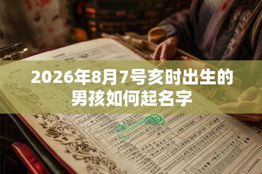 2026年8月7号亥时出生的男孩如何起名字 2026年8月7号亥时出生的男孩如何起名字