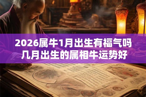 2026属牛1月出生有福气吗 几月出生的属相牛运势好 2026属牛1月出生有福气吗 几月出生的属相牛运势好