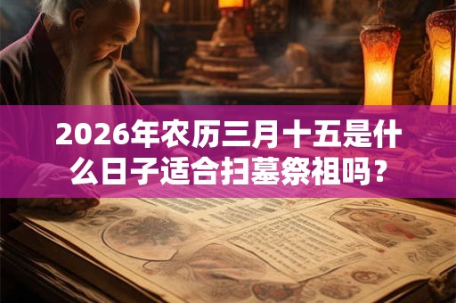 2026年农历三月十五是什么日子适合扫墓祭祖吗？