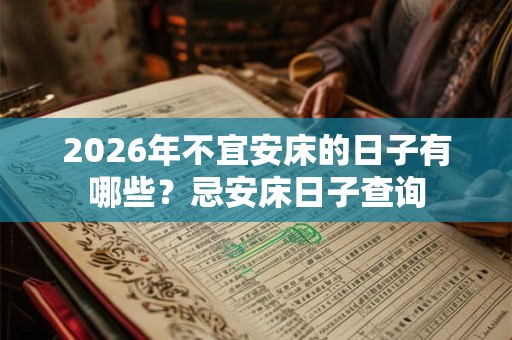 2026年不宜安床的日子有哪些?忌安床日子查询 2026年不宜安床的日子有哪些?忌安床日子查询