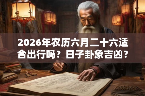 2026年农历六月二十六适合出行吗？日子卦象吉凶？
