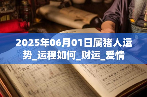 2025年06月01日属猪人运势_运程如何_财运_爱情 2025年06月01日属猪人运势_运程如何_财运_爱情