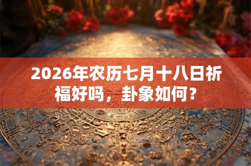 2026年农历七月十八日祈福好吗,卦象如何? 2026年农历七月十八日祈福好吗,卦象如何?