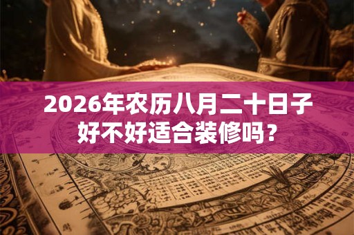 2026年农历八月二十日子好不好适合装修吗? 2026年农历八月二十日子好不好适合装修吗?