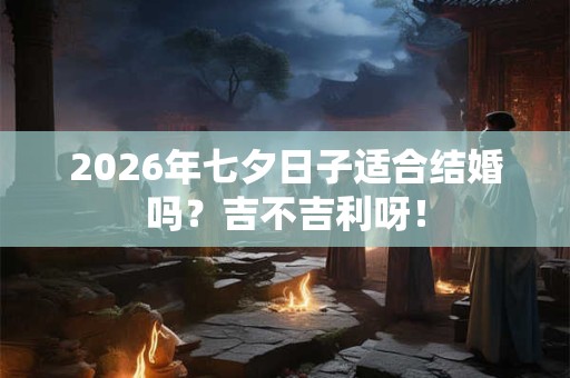 2026年七夕日子适合结婚吗?吉不吉利呀! 2026年七夕日子适合结婚吗?吉不吉利呀!