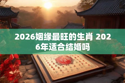 2026姻缘最旺的生肖 2026年适合结婚吗 2026姻缘最旺的生肖 2026年适合结婚吗