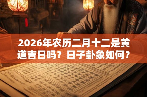 2026年农历二月十二是黄道吉日吗?日子卦象如何? 2026年农历二月十二是黄道吉日吗?日子卦象如何?