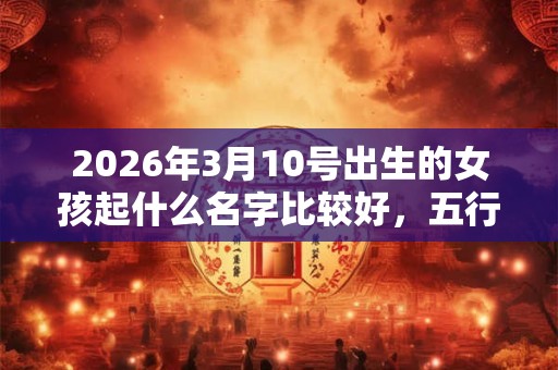 2026年3月10号出生的女孩起什么名字比较好,五行属什么 2026年3月10号出生的女孩起什么名字比较好,五行属什么