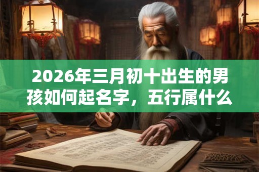 2026年三月初十出生的男孩如何起名字,五行属什么 2026年三月初十出生的男孩如何起名字,五行属什么