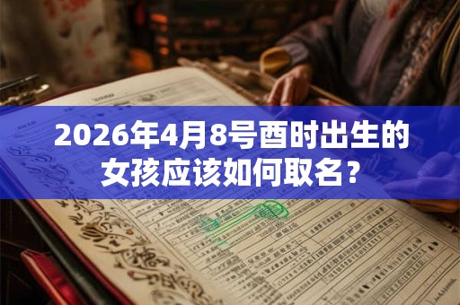 2026年4月8号酉时出生的女孩应该如何取名？