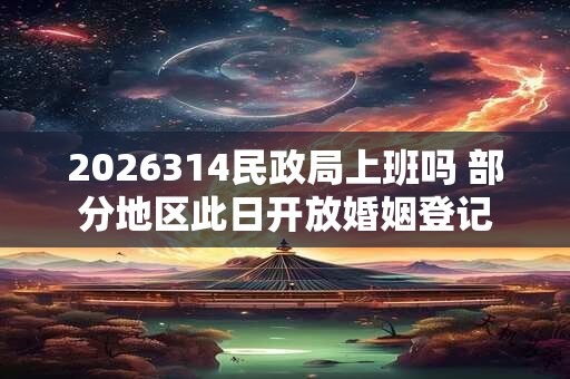 2026314民政局上班吗 部分地区此日开放婚姻登记