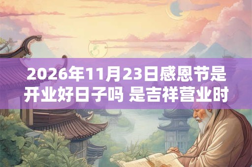 2026年11月23日感恩节是开业好日子吗 是吉祥营业时机吗? 2026年11月23日感恩节是开业好日子吗 是吉祥营业时机吗?