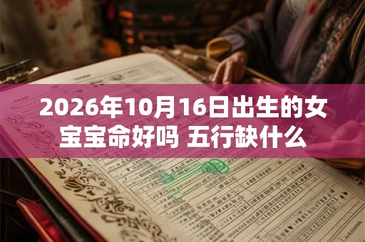 2026年10月16日出生的女宝宝命好吗 五行缺什么 2026年10月16日出生的女宝宝命好吗 五行缺什么