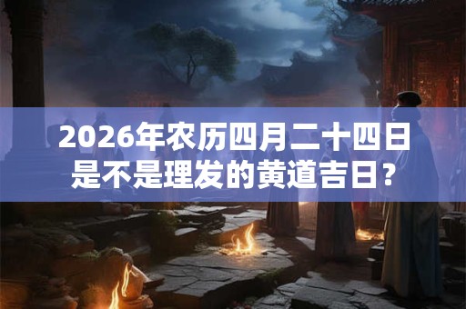 2026年农历四月二十四日是不是理发的黄道吉日？