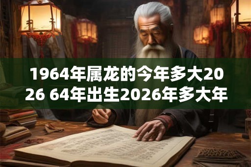 1964年属龙的今年多大2026 64年出生2026年多大年龄 1964年属龙的今年多大2026 64年出生2026年多大年龄