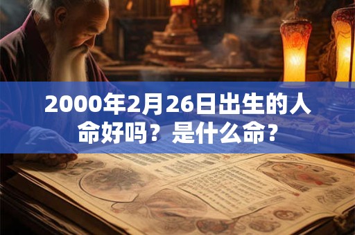 2000年2月26日出生的人命好吗?是什么命? 2000年2月26日出生的人命好吗?是什么命?