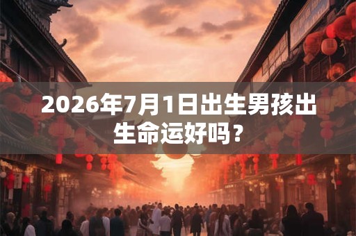 2026年7月1日出生男孩出生命运好吗? 2026年7月1日出生男孩出生命运好吗?