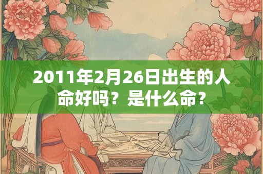 2011年2月26日出生的人命好吗？是什么命？