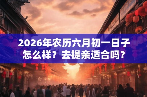 2026年农历六月初一日子怎么样？去提亲适合吗？