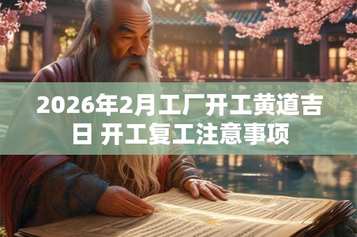 2026年2月工厂开工黄道吉日 开工复工注意事项 2026年2月工厂开工黄道吉日 开工复工注意事项