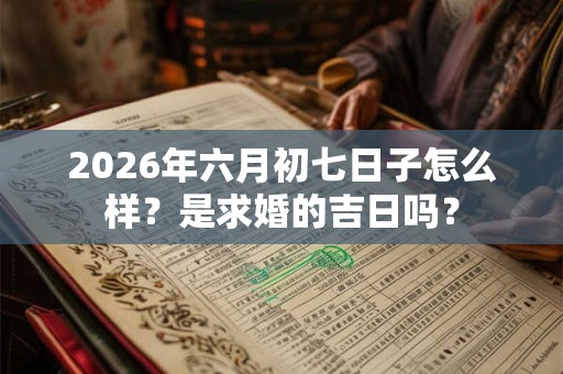 2026年六月初七日子怎么样？是求婚的吉日吗？