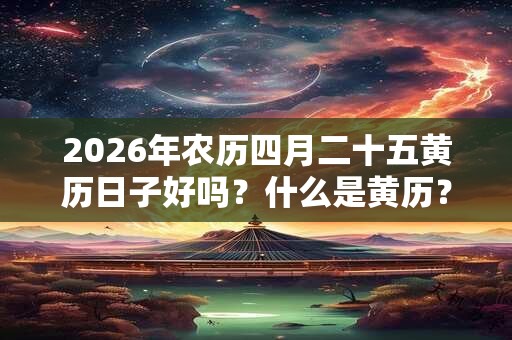 2026年农历四月二十五黄历日子好吗?什么是黄历? 2026年农历四月二十五黄历日子好吗?什么是黄历?