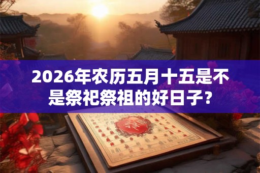 2026年农历五月十五是不是祭祀祭祖的好日子? 2026年农历五月十五是不是祭祀祭祖的好日子?