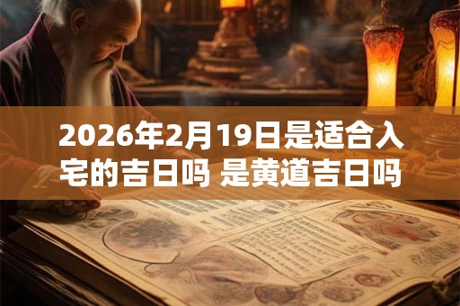 2026年2月19日是适合入宅的吉日吗 是黄道吉日吗