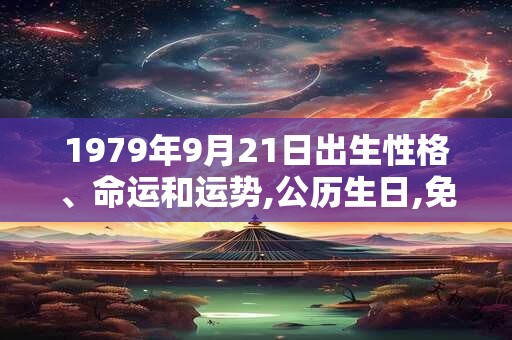 1979年9月21日出生性格、命运和运势,公历生日,免费算命 1979年9月21日出生性格、命运和运势,公历生日,免费算命
