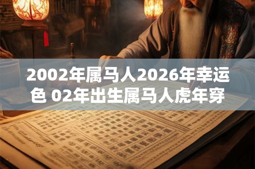 2002年属马人2026年幸运色 02年出生属马人虎年穿什么颜色衣服好