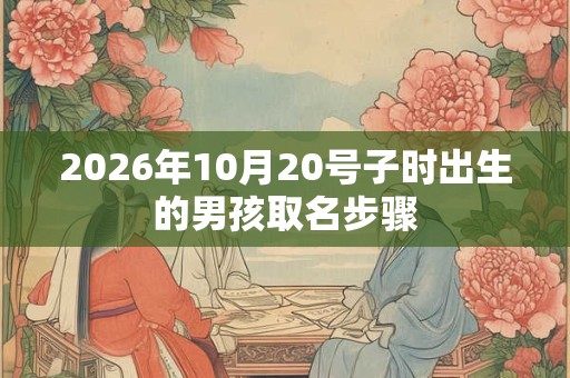 2026年10月20号子时出生的男孩取名步骤